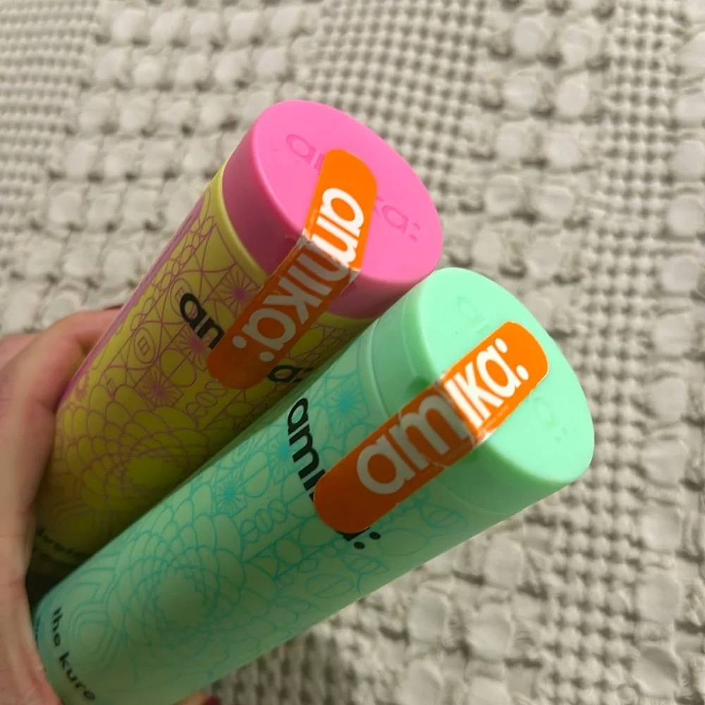Amika Shampoo and Conditioner Set - Green and Yellow